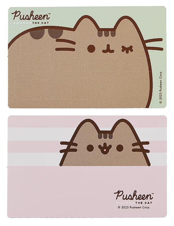 Наклейки на банковскую карту "Pusheen" набор 2 шт 3026667 — 2