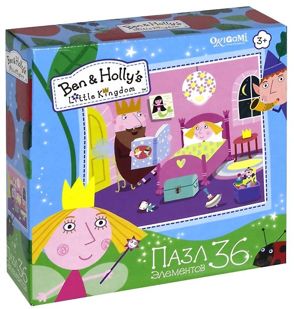 Пазл, Оригами, 36эл Ben & Holly/Бен и Холли Сказки на ночь 02850 332233 — 1