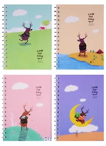 Тетрадь в клетку Hai Bin, "Олень в свитере", 80 листов, в ассортименте
