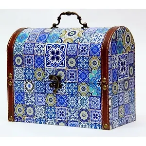 Шкатулка-сундучок дерево Турецкий узор (22х11х17,5) (42744)