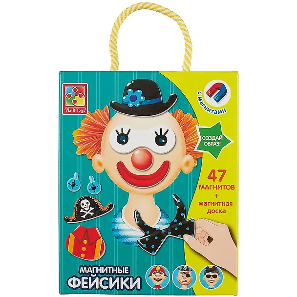 Магнитная игра Vladi Toys Фейсики VT3702-09 2755640 — 2