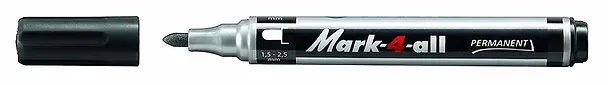 Маркер перманентный Stabilo, Mark-4-all, черный 306512 — 1