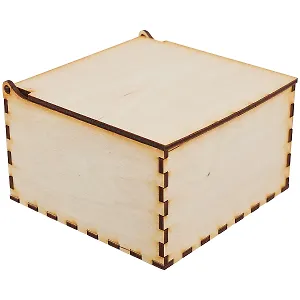 Шкатулка малая с крышкой для росписи и декорирования (12508)