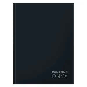 Книга для записей А5+ 96л кл. "Onyx" интеграл.перепл., матов.ламин., выб.лак.