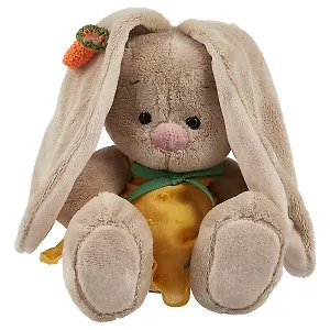 Игрушка мягкая Budi Basa, Зайка Ми в желтом сарафане с морковой (малыш), 13см