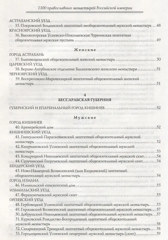 Книга 1100 православных монастырей Российской империи. Полный перечень мужских и женских монастырей, архие (Леонид Денисов) — 4