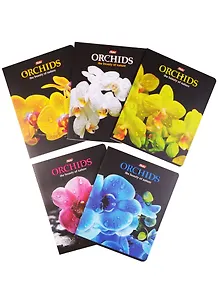 Тетрадь в клетку Hatber, "Орхидеи", 48 листов, в ассортименте