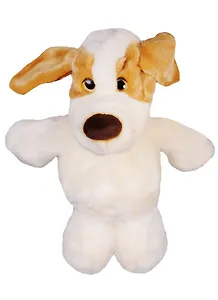 15027 Кукольный театр со звуком Собака (бело-коричневая) (33 см) (6/6) (3+)