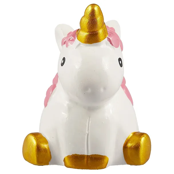 Фигурка Единорог белый с розовой гривой (полистоун) (6 см) 2651868 — 2