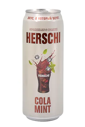 Напиток газированный HERSCHI Cola со вкусом Мятной Колы, 450 мл (ж/б) 3151602