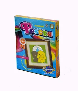 Фреска из цв. песка+рамка Крепость (Т1713) (Развивашки)