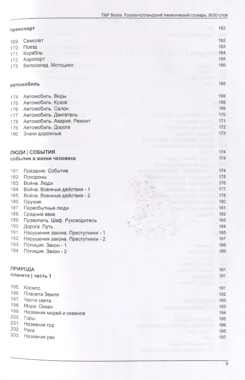 Книга Русско-голландский тематический словарь. 9000 слов (Андрей Таранов) — 7