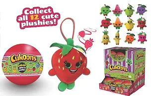 Игрушка, Фрукты Cukoons (мягконабивная), 7см в пластмассовом шаре SP0005 351187