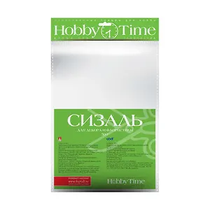 Набор для творчества, HOBBY TIME, Декоративный сизаль 50гр., оранжевый