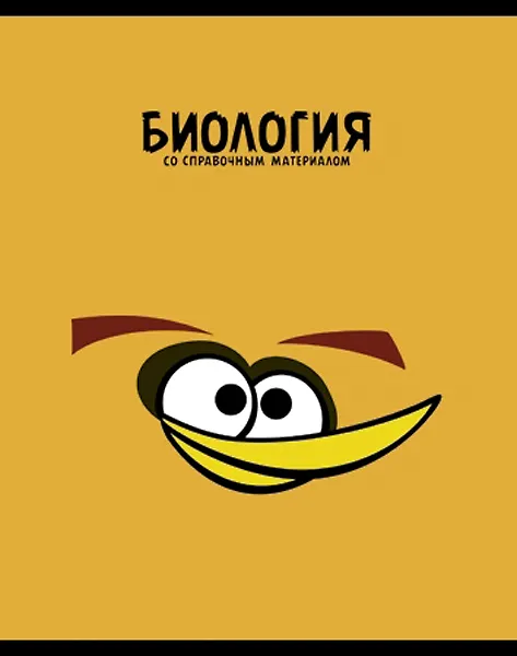 Тетрадь 48л кл. ТЕМА "ANGRY BIRDS" Биология выб.лак, справ.мат-лы, Hatber 229159 — 1