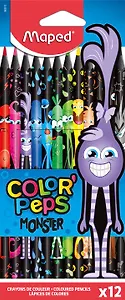 Карандаши цветные Maped, Color'Peps Monster, 12 цветов