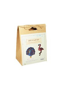 Набор для шитья игрушки «Павлин и фламинго», DIY Craft Kit