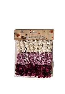 Набор бумажных цветов для скрапбукинга (PR1302) (72шт) (3 цв.) (упаковка)