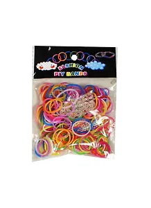 Резиночки для плет. браслетов с инструментом микс (11000406) (200шт) (упаковка)