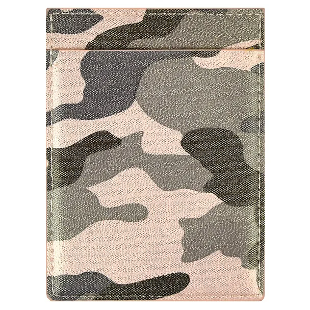 Чехол для пластиковых карт 1отд. "КАМУФЛЯЖ ХАКИ МЕТАЛЛИК" 105*78, 2 доп.кармана 2938753 — 3