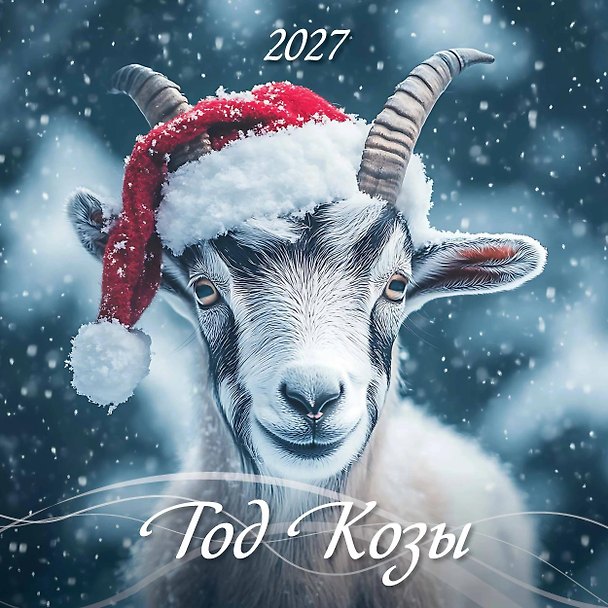 Календарь 2027г 285*285 "Год Козы" настенный, на скрепке 3169719 — 1