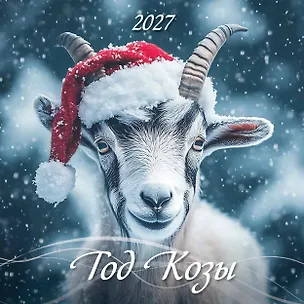 Календарь 2027г 285*285 "Год Козы" настенный, на скрепке 3169719