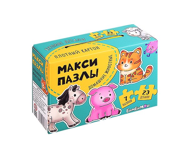 Книга МаксиПазлы «Домашние животные». Набор из 7 картинок () — 1