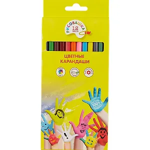 Карандаши цветные Рисовашка, 12 цветов