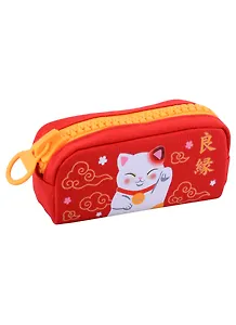 Пенал с большой молнией "Котик Манэки-нэко"