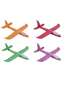 Игрушка пенопластовая, Schreiber, САМОЛЁТ с подсветкой, 4 цвета в ассортименте