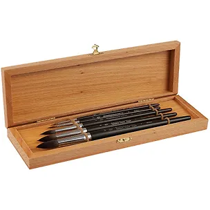 Набор беличьих кистей, №2, №3, №6, №8, №10 219620