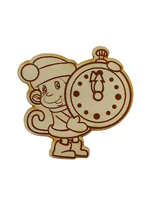 Фигурка Обезьянка-11 с запечатанным контуром (151872-К) (83х84мм) (игрушка из дерева) (упаковка)