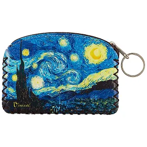Кошелек на молнии Звездная ночь (9х13) (кожзам)
