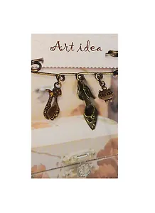 Заготовка для декора Art idea Кулон "Туфелька" метал. 2,5см QA-4521"