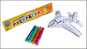 Игрушка-раскраска Самолетик (4 маркера) (536894) (упаковка)