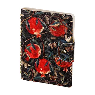Ежедневник недат. В6 136л "FLORA.ГРАНАТ" иск.кожа, с хлястиком, Bruno Visconti 3175921