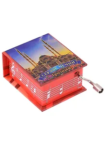 Музыкальная шкатулка Чеченская республика Мечеть Сердце Чечни (К Элизе) фольга цв.красный