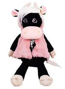 Мягкая Игрушка Maxitoys Luxury, Коровка Даша в Меховой Накидке, 23см