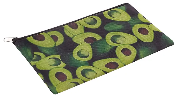 Пенал-косметичка "Avocado black" 21*12, ткань, подклад 2880434 — 2