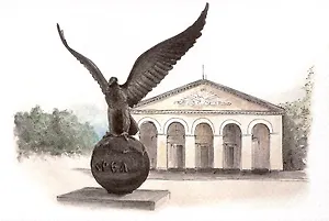 Открытка Орел Скульптура орла