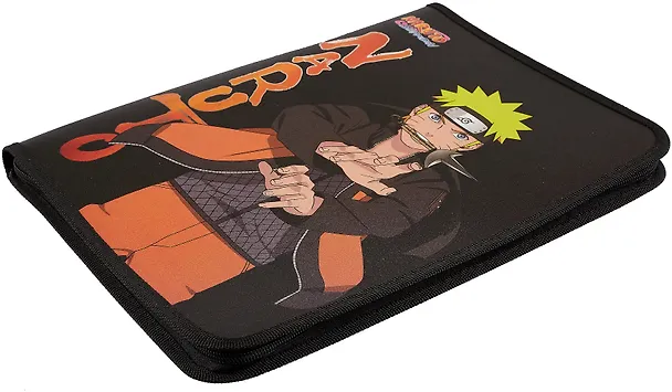 Папка для тетрадей А4 "Naruto" 32,5*23*2,5, пластик, молния с трех сторон 3037597 — 4