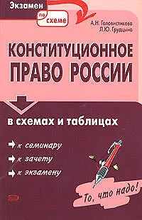 Книга Конституционное право России в схемах и таблицах (Анастасия Головистикова)