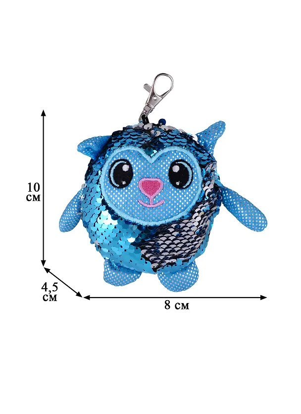 Игрушка мягкая Кот в пайетках, маленькая , 10 см 15-Yiwu Bingo Toys-1 2688625 — 2