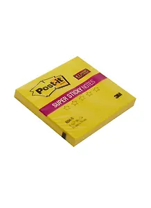 Блок бумаги 76*76 самоклеящийся Post-it 90л, неоновый желтый, 3М