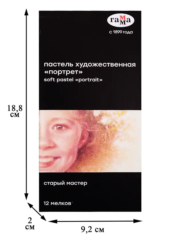 Пастель художественная 12цв "Старый мастер "Портрет", Гамма 257539 — 2
