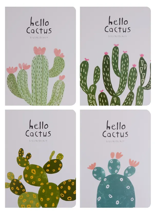 Записная книжка «Hello cactus» А6, 24 листа в клетку, сшивка, Languo, в ассортименте 246140 — 5