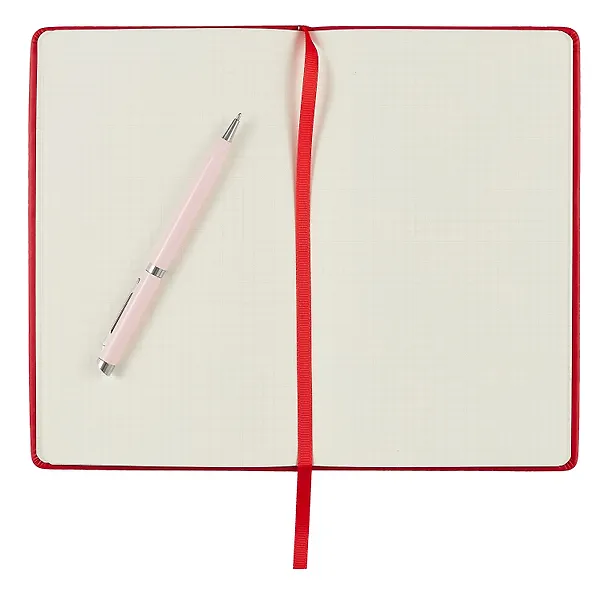 Книга для записей А5 96л кл. "Joy Book. Очень красный" иск.кожа, тонир.блок, скругл.углы, ляссе, резинка, карман на задн.форзаце 3003582 — 3