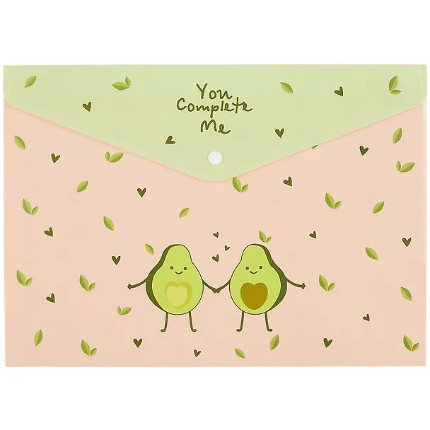 Папка -конверт «You complete me» А4 на кнопке 254402 — 1