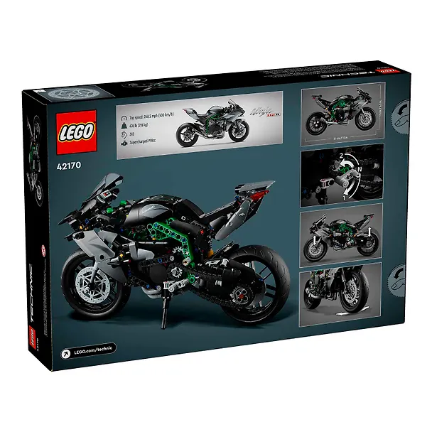 42170 Конструктор детский LEGO Technic Мотоцикл Ninja H2R, 643 деталей, возраст 10+ 3165442 — 3
