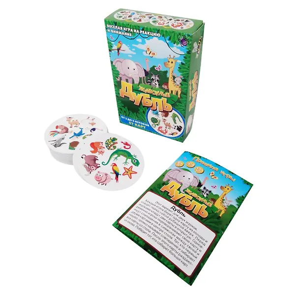 Настольная игра "Дубль Животные" 3068924 — 2